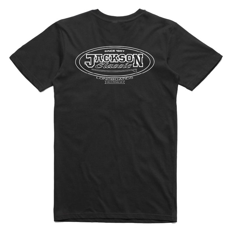 JACKSON Classic Oval Logo T shirt in Black