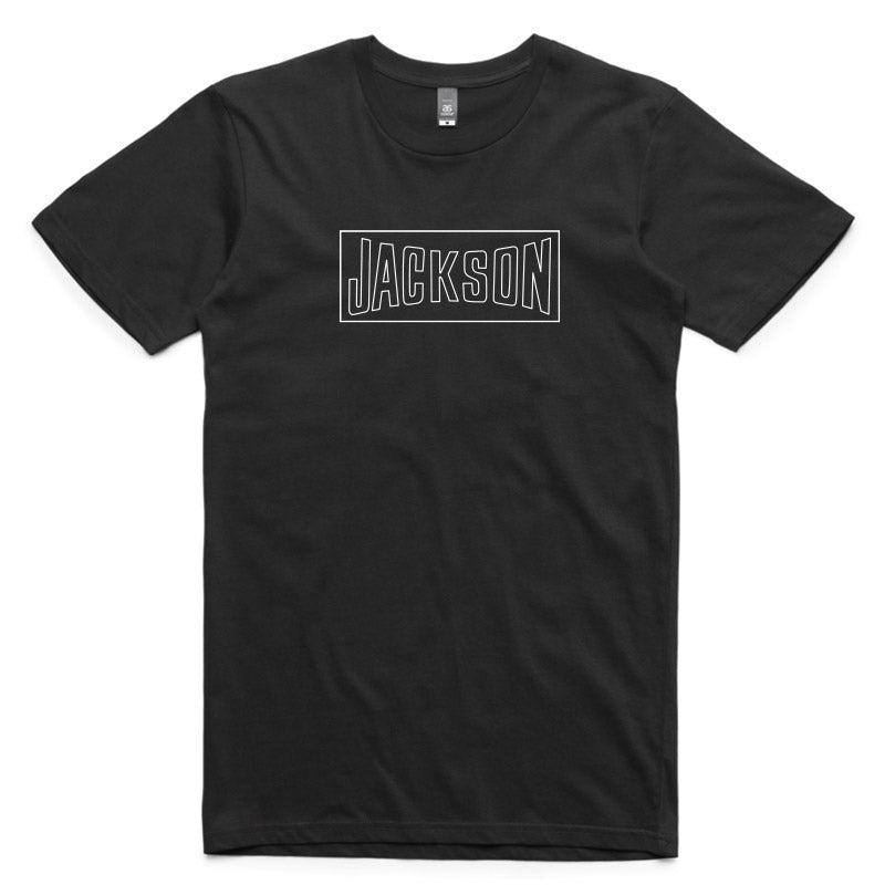 JACKSON 'Hire Board' Logo T shirt in Black