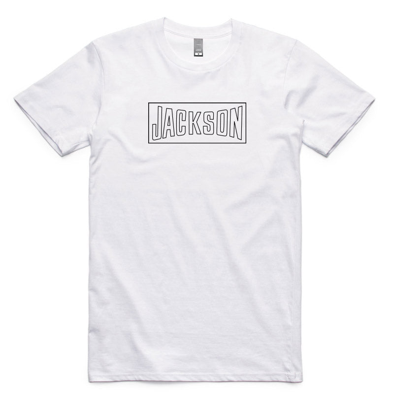 JACKSON 'Hire Board' Logo T shirt in White